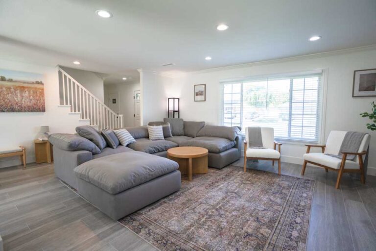 Living room at a Harmony Junction Recovery home